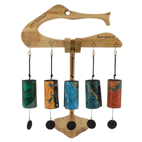 Zaphir Chimes Includes 1 Chime/Tuned According to the 5 Seasons & Elements of FengShui - size: One Size, style: Set #3 - With Songbird Stand and Case