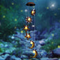 Tryme Solar Wind Chimes for Outside with Sun Moon Star Solar Hanging Lights Windchimes Outdoors Garden Decor Gifts for Mother, Grandma, Sister