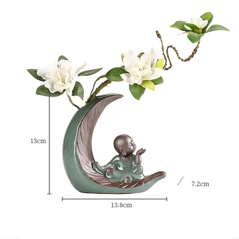 Desktop Decoration Home Decor Creative Vase Ceramic Home Study Desk Decoration Crafts Zen Chinese Bonsai Ornaments Zen Coffee Table Decor Desk Accessories