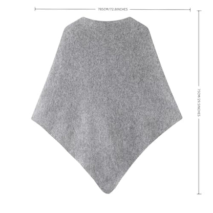 WaJuemy Pashmina Shawl Wraps for Women Cross Sweater Shawls and Wraps Cardigan Cape Front Poncho Knit Cashmere Sweater Shawl - color: 17 Black/White Half