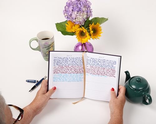 Hard Cover 5 Year Journal | The Easiest to Use Five Year Journal | Quick and Easy Five Year Daily Journal System | 6x8.25 Inch Size (True Blue) - color: True Blue