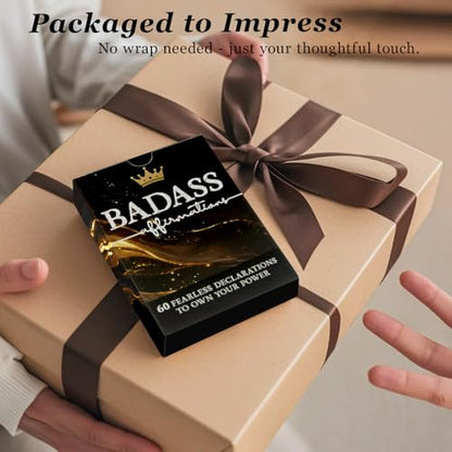 Badass Affirmation Cards for Women – 60 Self Love & Empowerment Cards, Inspirational Gift for Her, Easter Basket Stuffer, Mother’s Day & Graduation Gift