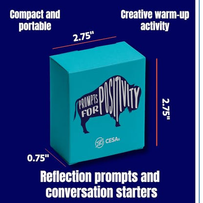 Positivity Prompt Cards – Reflection & Conversation Starters for Educators, Leaders & Teams – 54 Card Deck for Team Building, Mindfulness, & Coaching Activities