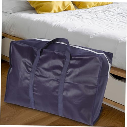 Totority 3pcs Luggage Storage Bag Large Capacity Non-Woven Organizer for Comforters Clothes Quilts and Bedding Travel-Friendly Strong Handles for Moving and Outdoor Camping Small