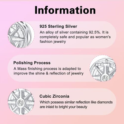 Prayer Cross Elephant Airplane Suitcase Charm 925 Sterling Silver Charms fits for Bracelets Necklace Pendant Bead Charms Jewelry Gift for Women Family - color: Anchor Charm