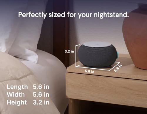 SNOOZ Smart White Noise Machine - Real Fan Inside for Non-Looping Sound, Portable Sleep Aid for Adults, Dogs, Pets, Travel, Home, Bedroom, Sleeping, Office Privacy, Therapy, & Baby Registry - Charcoal - color: Charcoal