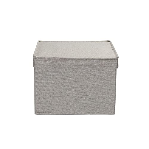 Household Essentials Large Fabric Storage Bins 2 Pack, Gray - color: Grey