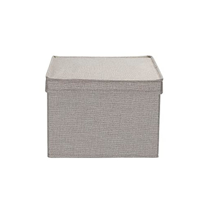Household Essentials Large Fabric Storage Bins 2 Pack, Gray - color: Grey