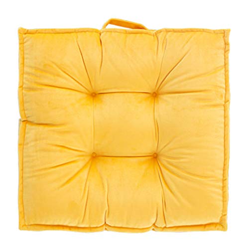 WJXBoos Thick Large Floor Cushion,with Carrying Handle Portable Tatami Square Seat Cushion Floor Pillow Meditation Worship Buddha Yoga A 4343cm(1717inch)