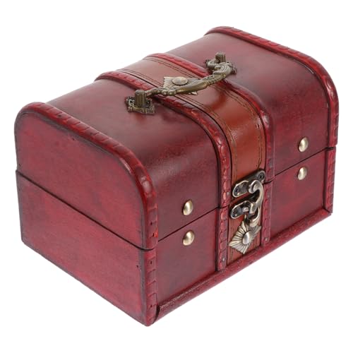 Vintage Style Large Wooden Storage Box Multi-purpose Container for Home Organization and Giving with Anti-rust Material