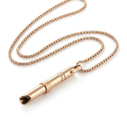 Breathing Easy Necklace, Mindfulness Breathing Stainless Steel Pendant for Stress Relief, Anxiety Management & Smoking Cessation Aid, Intricate Engraving for Men Women - color: Rotating Fidget Ring-Gold