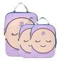Portable 3 Set Packing Travel Bags Polyester Closet Organizer Bag, Meditation Zen Look (3 Set) - color: Meditation Zen Look