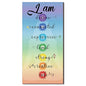 Blulu Chakra Quotes Sign Buddha Wall Decor Yoga Zen Wall Art Wooden Spiritual Decor 7 Chakra Hanging Motivational Meditation Buddhism Spa Room Sign for Yoga Living Room Bedroom Bathroom(Safe Style)