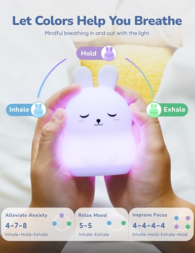 Mini Breathing Pal 'Bonnie' - Mindfulness Breathing Light, Guided Visual Meditation Breathing Light, Anxiety Relief Items for Calm Down Corner/Meditation/Sleep Aid for Adult/Kid - size: Bonnie (Mini)