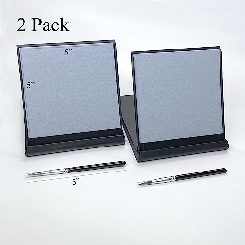 2 Pack Parallel Halo Water Drawing Board Mini Zen Buddha Meditation Drawing Board Paint with Water for Relaxation, Small Travel Size Magic Drawing Watercolor with Brush