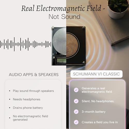 The Schumann Frequency Generator for Healing V1 Classic - 7.83 Hz Adjustable Schumann Resonance Generator Device for Sleep, Wellness & Yoga - USB-C Rechargeable & Portable Natural Therapy Machine - size: V1 Classic