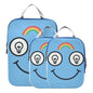 Reusable 3 Piecing Packing Travel Bag Polyester Folding Closet Organizer, Lightbulb Inspired Look (3 Set) - color: Lightbulb Inspired Look