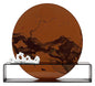 Sculpture Tabletop New Chinese Ink Zen Round Room Desktop Desktop Statue