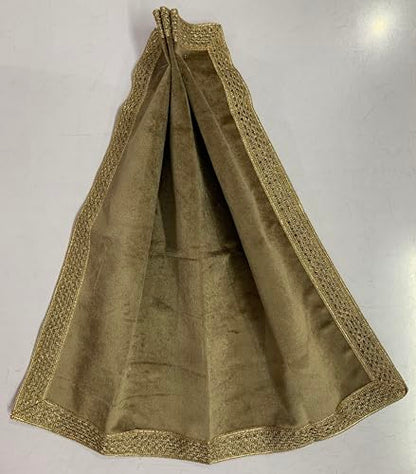 SMMS Spiritual Velvet Table Cloth Altar Tarot Spread (Beige, Small- 46cm*46cm/ 18inch*18inch) - color: Beige, size: Small- 46cm*46cm/ 18inch*18inch