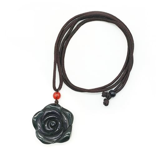 Crystal Pendant Necklaces Healing love Women's Men's choker Obsidian Tiger eye White Crystal Black Gold waterproof dainty Charm stackable statement Cute Stone necklace Unisex - style: Crystal pendant Rainbow Rose