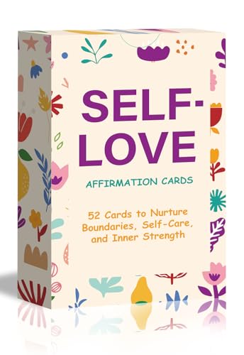 52 Self Love Affirmation Cards with Action Plans. Daily Inspirational Meditation Mindfulness Relaxation Stress, Relief Gifts for Women, Positive Anxiety Relief, Relaxing Spiritual Gifts