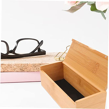 ULTECHNOVO Bamboo Storage Box with Lid Wooden Crafts Organizer for Jewelry and Keepsakes Bamboo Storage Solution for Home and Office