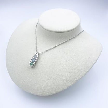 Natural Crystal Necklace Gift for New Beginnings, Crystals and Healing Stones Necklace for Anxiety Relief, Encourage Gift For Women, Mum, Natural Genuine Gemstone, Cheer Up - color: Gold, style: New Beginnings