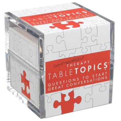 TableTopics Do-It-Yourself Therapy Question Card Game - 135 Entertaining Conversation Starter Cards for Adult Friends, Girls Night, Dinner Party, Getting to Know You Game