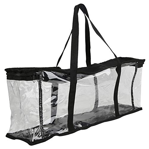 High-Capacity CD Storage Bag, Transparent Organizer Tote, Portable Wallet for Home Travel and Book Collection