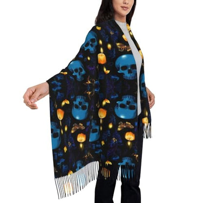 Supdreamc Cashmere Feel Scarf Soft Women Warm Cozy Scarves Multiple Colors - color: Picture (136)