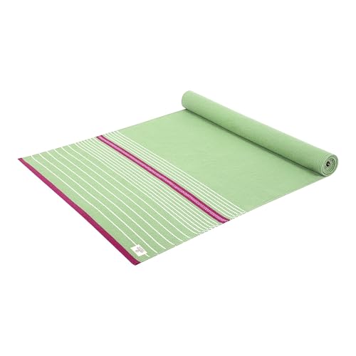 MELLOWBUFF Hand-Woven Cotton Yoga Mat – 100% Natural Cloth Yoga Rug for Hot Yoga, Exercise, Workout, Fitness & Meditation – Absorbent, Washable Yoga Rug, 78 x 28 Inches