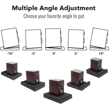 JBER 2 Pack Acoustic Isolation Pads, Studio Monitor Speaker Isolation Foam Pads, High Density Acoustic Foam Suitable for 6-8 Inch Speakers for Sound Improvement Prevent Vibrations (13 * 10.65 * 1.8")