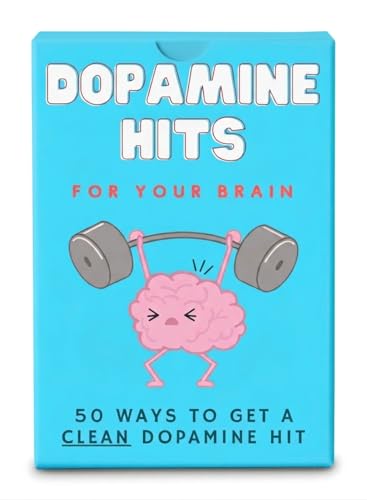 Dopamine Hits Cards - 50 Mood-Boosting Self-Care Prompts for Mental Health & Stress Relief