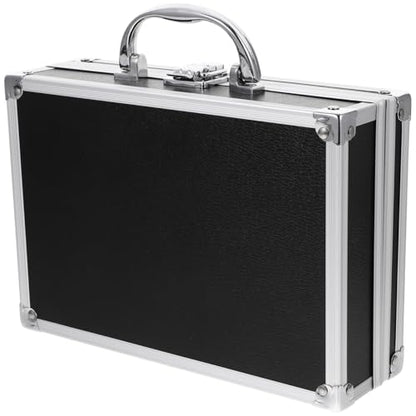 Yardwe Aluminum Tool Box Portable Hard Shell Briefcase Multi-Functional Carrying Case for Small Tools Electronics Travel Organizer 9.06X6.29X2.75 Inches