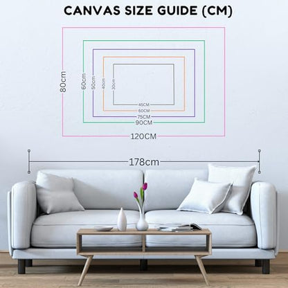 Nature Zen Stones Spa Decor - Canvas Wall Art Print 48×32 inch (120×80 cm) - Horizontal / 1.25 inch (3 cm)