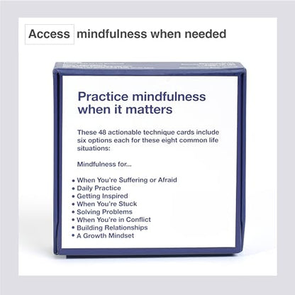 Mindfulness Cards | 48 Research-Backed Techniques for Real-Life Situations | Emotional Intelligence, Growth Mindset, Conflict Resolution, & Daily Mindfulness
