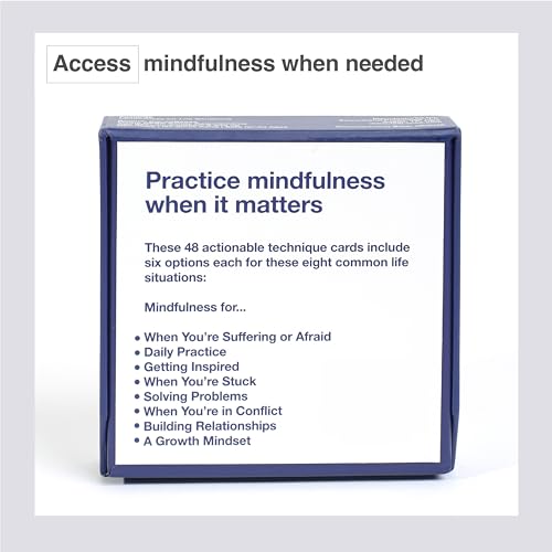 Mindfulness Cards | 48 Research-Backed Techniques for Real-Life Situations | Emotional Intelligence, Growth Mindset, Conflict Resolution, & Daily Mindfulness - color: Mindfulness Cards