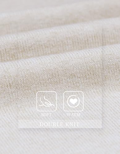 PULI Womens Large Cross Front Poncho Sweater Wrap Topper Knitted Elegant Shawls Cape for Fall Winter - color: 1-cream