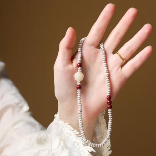 Natural Star Moon Bodhi Bracelet for Women Men Double-loop Winding Star Moon Bead Bracelet Meditatioon Healing Anxiety Relief Energy Buddha Bead Bracelets Birthday Gift - color: Bodhi 122