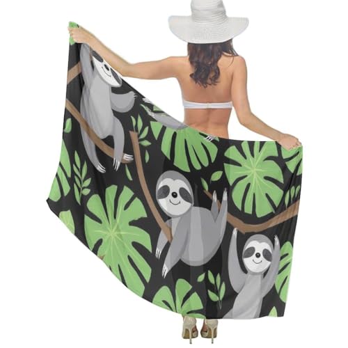 Fashion Travel Swimwear Bikini Wrap All Seasons Chiffon Scarf Beach Yarn Shawl - color: Color979