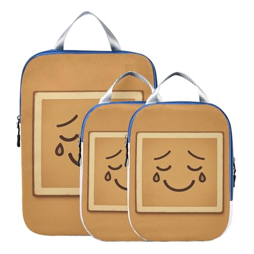 3 Set Packing Travel Bags Polyester Plastic Bags for Clothes, Nostalgic Photo Look (1) (3 Set) - color: Nostalgic Photo Look (1)