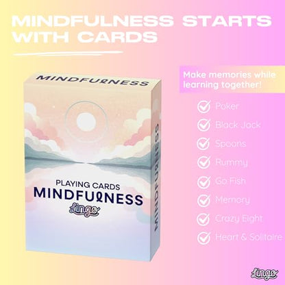Lingo Mindfulness Playing Cards | 52 Cards for Present Living
