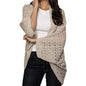 Open Weave Cocoon Shawl for Women, Cardigan Sweater, Lightweight Pashmina Shawl Wrap, Poncho Scarves for Women - color: Ecro