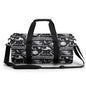 Skull Moon Sun Gothic Witch Board Seamless Black Cylindrical Portable Fitness Bag, Large Capacity Handbag - color: skull moon sun Gothic Witch Board Seamless bl