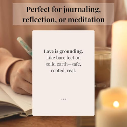 In Other Words, Love – 100 Poetic Reflections on Heartbreak, Joy & All the Ways Love Shows Up – Romantic, Healing, & Affirmation Card Deck for Women, Men & Teens – Self-Care, Journaling, Therapy