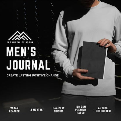 PRODUCTIVITY STORE Better Man Journal - Gratitude Journal – 5 Minute Journal - Reflection Manifestation Journal for Mindfulness & Self Care Journal – Goal/Guided Gratitude Journal for Men
