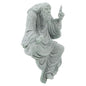Hemoton Decorative Buddha Figurine Sandstone Craft for Zen Garden Tranquil Monk Statue for Home Decor and Fish Tank Unique Miniature Bonsai Ornament