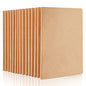 feela 15 Pack Blank Kraft Notebooks, Unlined Sketchbook Note Pad Travel Journal for Drawing Doodling Writing, Journal Bulk For Women Kids Students Office School Supplies, A5, 60 Pages, 8.3” X 5.5” - style: Blank-15 Pack