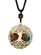 MINACHI Orgone Necklace, 7 Chakra Stone Orgonite Pendant for Spiritual Healing and Positive Energy Meditation - color: Tree of Life