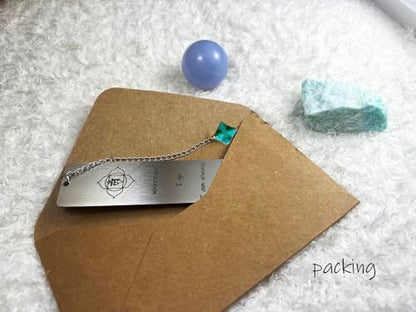 Throat Chakra Stainless Steel Bookmark - Turquoise Merkaba & Self-Expression Quote, Collectible 7-Chakra Set for Energy Healing, Creativity & Spiritual Gifting (Chakra 5) - color: Chakra 5